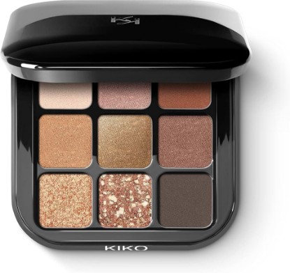 Picture of Kiko Milano Glamour Multi Finish Eyeshadow Palette | 9 Eyeshadows In Different Finishes