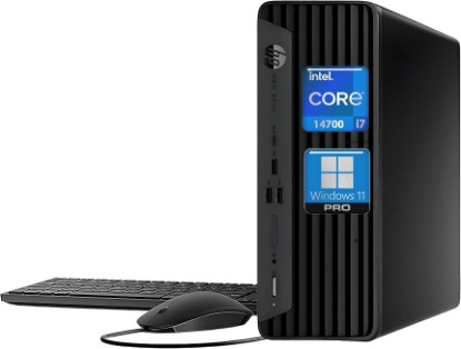 Picture of HP ProDesk SFF 400 G9 Business Desktop Computer, 14th Gen Inte i7-14700(20-Cores/28-Threads), 16GB DDR5 RAM,1.5TB Storage, Small Form Factor, Type-C, DisplayPorts, Wi-Fi, HDMI, Windows 11