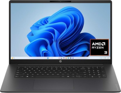 Picture of HP OmniBook 3 17.3 inch Laptop PC, FHD Display, AMD Ryzen 3 30, 8 GB RAM, 512 GB SSD, AMD Radeon 610M Graphics, Windows 11 Home, Mica Silver, 17-dp0199nr