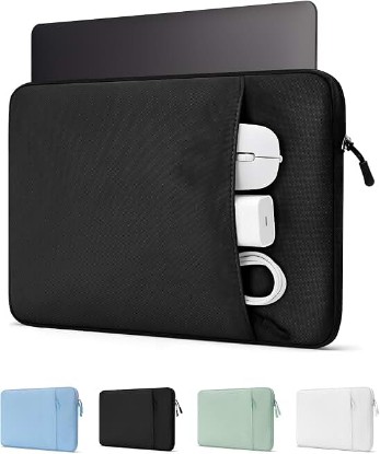 Picture of ProCase Laptop Sleeve 14" for MacBook Pro 14 Inch M5/M4/M3/M2/M1 2026-2021 | Slim Travel Sleeve with Soft Plush Lining & Large Front Pocket, Water-Resistant, Also Fit 14" HP Dell Lenovo ASUS Acer