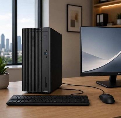 Picture of ASUS V500 Home & Business Tower Desktop, Intel 13th Gen Core i7 Hybrid Architecture for Fast Multitasking, 32GB DDR5 RAM, 1TB PCIe SSD, HDMI+DP Dual Monitor Support, Wi-Fi 6E, USB-C, Windows 11