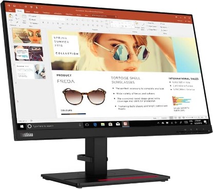 Picture of Lenovo ThinkVision P24h-2L 23.8" WQHD WLED LCD Monitor - 16:9 - Raven Black