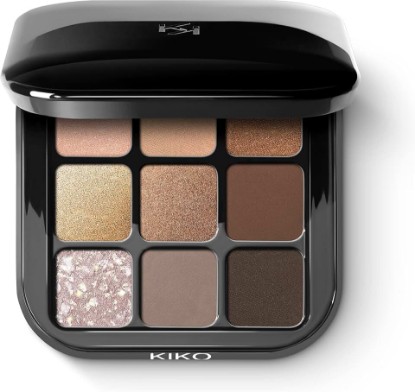 Picture of Kiko Milano Glamour Multi Finish Eyeshadow Palette | 9 Eyeshadows In Different Finishes