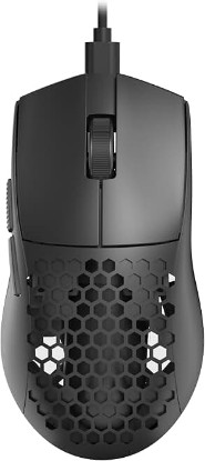 Picture of Redragon M617 Ultralight Honeycomb Shell Wired Gaming Mouse, 41g, 10,000 DPI, 6 Programmable Buttons, Drag-Free Paracord, Type-C Gamer Mouse with 2 Side Buttons for PC/Mac/Laptop, Black