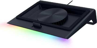 Picture of Razer Laptop Cooling Pad - Smart Cooling pad for 14‘-18’ laptops - airtight Pressure Chamber (Customizable Fan Curves, 3-Port USB-A hub, Removable Multi-Function Buttons) Black