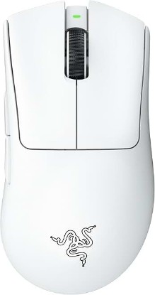 Picture of Razer DeathAdder V3 Pro Wireless Gaming Mouse, 64g, 90 Hr Battery, White | Focus Pro 30K Optical Sensor, Fast Optical Switches Gen-3, HyperSpeed Wireless, 5 Programmable Buttons
