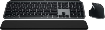Picture of Logitech MX Keys S Combo Mac Wireless Keyboard and Mouse - Space Grey | Includes palm rest, Backlit keyboard, Fast scroll, Bluetooth, USB-C, For MacBook Pro, MacBook Air, iMac, iPad