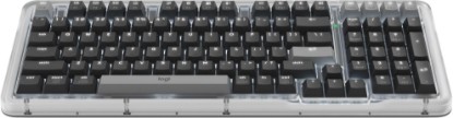 Picture of Logitech Alto Keys K98M Wireless Mechanical Gasket Keyboard - Graphite | Customizable, clicky, vibration absorbing gasket, white backlit keys, Bluetooth, USB-C charging, for PC, Mac, Laptops