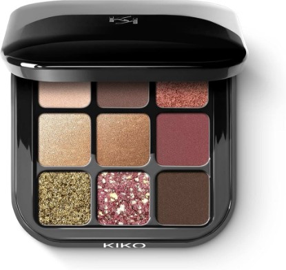 Picture of Kiko Milano Glamour Multi Finish Eyeshadow Palette | 9 Eyeshadows In Different Finishes