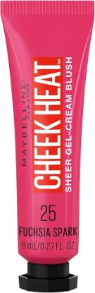 Picture of MAYBELLINE Cheek Heat Gel-Cream Blush Makeup, Lightweight, Breathable Feel, Sheer Flush Of Color, Natural-Looking, Dewy Finish, Oil-Free, Fuchsia Spark, 1 Count