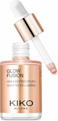 Picture of Kiko Milano Glow Fusion Highlighting Drops 02, Liquid Face Highlighter With A Metallic Finish | Liquid Highlighter | Metallic Finish | Reflective Pearls | Buildable