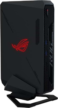 Picture of ROG NUC 760 Full System Mini PC - Intel 14th Gen Core Ultra 7 155H, NVIDIA GeForce RTX 4060 Graphics, 16GB DDR5, 1TB PCIe G4x4 NVMe SSD, Win 11, ARGB Lighting, with Vertical Stand (Renewed)