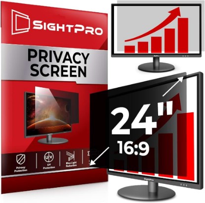 Picture of 24 Inch 16:9 Computer Privacy Screen Filter for Monitor - Privacy Shield and Anti-Glare Protector