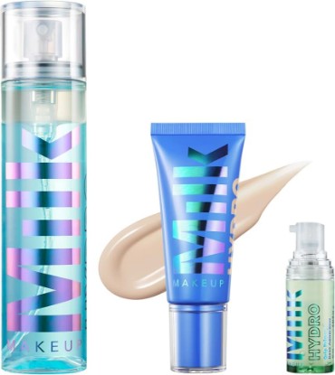 Picture of Milk Makeup Hydro Grip Bundle with Primer, Set Spray, & Skin Tint 1 – Hydrates Face & Sets Makeup for Up to 12 Hours – Lightweight & Long-Lasting with Hyaluronic Acid