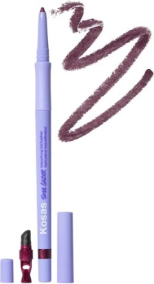 Picture of Kosas Soulgazer Intensifying Waterproof Gel Eyeliner - Bewitch (Night Violet Satin). Bonus Premium Korean Sheet Masque with Collagen