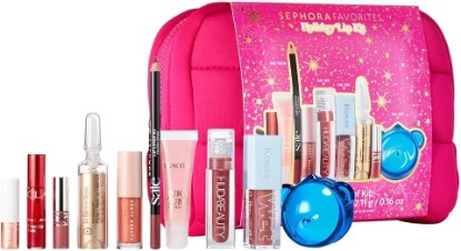 Picture of SEPHORA Holiday Lip Value Set: 10-Piece Lip Gloss, Liner, Oil & Treatment Collection with Kosas, Saie, Fenty Beauty & More