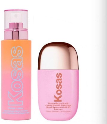 Picture of Kosas Skin Prep Set - Dreambeam Sunlit SPF Full-Size + Plump & Juicy Collagen Spray-On Serum Full-Size + Bonus Premium Korean Hydrating Sheet Masque