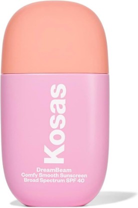 Picture of Kosas DreamBeam SPF 40 Mineral Sunscreen for Face, 40 ml, Original | Lightweight SPF 40 mineral face sunscreen to hydrate, prep skin for makeup and provide daily sun protection.
