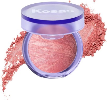 Picture of Kosas Blush Is Life Talc-Free Baked Powder Blush for Face, Rosy Bronze | Hydrating baked blush with squalane and hyaluronic acid to deliver buildable color and a natural-looking glow.