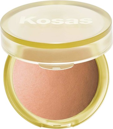 Picture of Kosas The Sun Show Talc-Free Baked Powder Bronzer for Face, Beachy | Lightweight baked bronzer to deliver buildable, natural-looking warmth with a smooth, radiant finish.