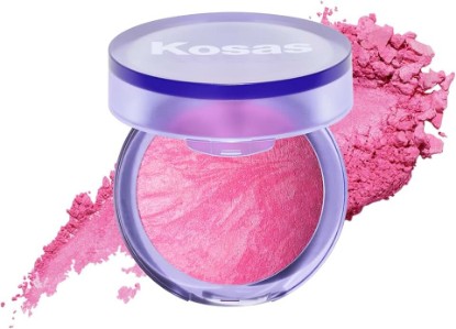Picture of Kosas Blush Is Life Talc-Free Baked Powder Blush for Face, Cool Baby Pink | Hydrating baked blush with squalane and hyaluronic acid to deliver buildable color and a natural-looking glow.
