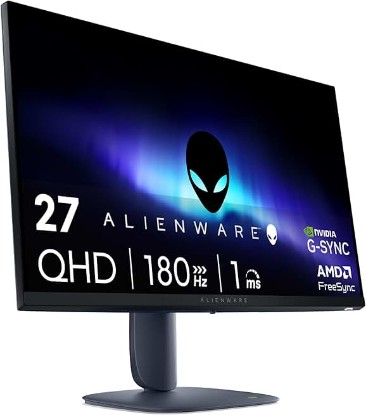 Picture of Alienware 27 Gaming Monitor AW2725DM, WQHD Fast IPS, 180Hz, G-SYNC, VESA | FreeSync, 95% DCI-P3, 1.07 Billion Colors, 400 cd/m2 Brightness, 3H Anti-Glare, HDMI 2.1, DisplayPort 1.4, USB, Adjustment