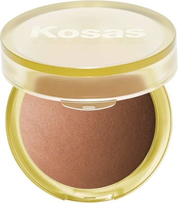 Picture of Kosas The Sun Show Talc-Free Baked Powder Bronzer for Face, Escape | Lightweight baked bronzer to deliver buildable, natural-looking warmth with a smooth, radiant finish.