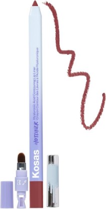 Picture of Kosas Hotliner Hydrating Lip Liner with Hyaluronic Acid, Cool Rosy Mauve | Long-lasting lip pencil with a built-in sharpener and brush to smoothly define and shape lips with precise color.
