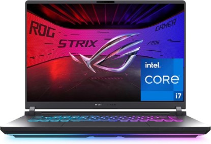Picture of ASUS ROG Strix G16 (2025) Gaming Laptop, 16” FHD+ 16:10 165Hz/3ms, NVIDIA® GeForce RTX™ 5060, Intel® Core™ i7 Processor 14650HX, 16GB DDR5, 1TB Gen 4 SSD, Wi-Fi 7, Windows 11 Home, G615JMR-AS74