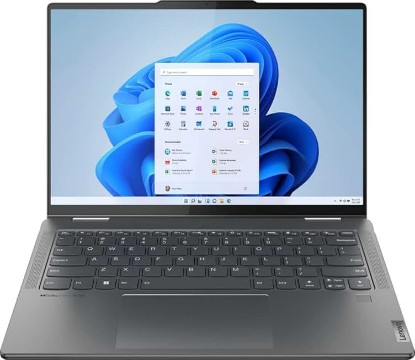 Picture of Lenovo Yoga 7 2-in-1 16AHP9 2024 Laptop, 8-Core AMD Ryzen 7 8840HS, 16" WUXGA IPS Touchscreen Display, AMD Radeon Graphics, 16GB LPDDR5 1TB SSD, Backlit Keyboard, Fingerprint, Wi-Fi 6E, Win11 Home