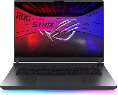 Picture of ASUS ROG Strix G16 (2026) Gaming Laptop, 16” ROG Nebula HDR 2.5K 240Hz/3ms, Intel Core Ultra 9 290HX Plus, NVIDIA GeForce RTX 5080, 32GB DDR5, 1TB PCIe Gen4 SSD, Wi-Fi 7, Win11 Home, G615LW-AB96