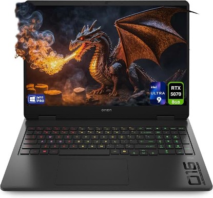Picture of HP OMEN 16 Gaming Laptop, Intel Ultra 9-285H, 32 GB DDR5 RAM, 1 TB PCIe SSD, 16" WQXGA (2560x1600) 240Hz Display, Nvidia G-Force RTX 5070, RGB Backlit Keyboard, W11 Pro, Shadow Black