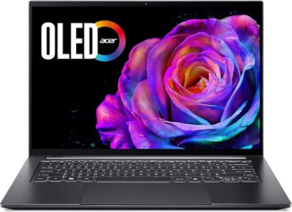 Picture of Acer Swift X 14 AI Copilot+ PC | 14.5" 3K OLED Gorilla Glass 120Hz Touch Display | AMD Ryzen AI 7 350 Processor | NVIDIA GeForce RTX 5060 | 32GB LPDDR5X | 1TB SSD | Haptic Touchpad | SFX14-61G-R1HV ENERGY STAR
