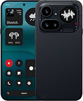 Picture of Nothing Phone (4a) Pro Cell Phone 2026 New, Unlocked Android 16 Smartphone, Triple-Lens Camera, AI Photo Edits, 6.83" 144Hz AMOLED Display, 5080mAh Battery, Dual-SIM Glyph Matrix (Black, 12+256GB)