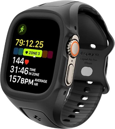 Picture of Spigen for Apple Watch Ultra 3/2/1 49mm, Series 11/10 46mm Band with Case | Liquid Air Pro Secure Fit Durable Breathable Water-Resistant Sport Protective Cover Strap