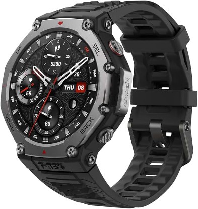 Picture of Amazfit T-Rex 3, Smart Watch, 1.5" AMOLED Display, GPS, iOS/Android | 48mm, 27-Day Battery, Water-Resistant, Rugged/Military Style, Offline Maps, 170 Fitness/Sport Modes, AI, Voice Control