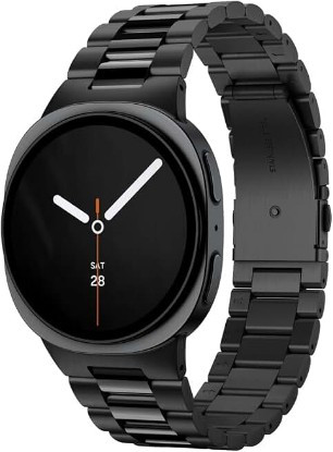 Picture of Spigen for Samsung Galaxy Watch Band, Stainless Steel Strap | Modern Fit 316L for Galaxy Watch 9/8 44/40mm, 8 Classic 46mm Premium Business Metal Adjustable Replacement Wristband