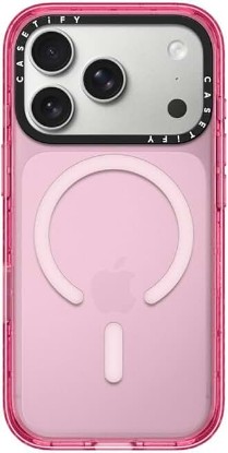 Picture of CASETiFY for iPhone 17 Pro Case - Impact Compatible with MagSafe Pink | 8.2 ft. 4x Military Grade Drop Protection | Pink ClimatePartner certified