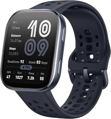 Picture of Amazfit Bip 6 Smart Watch, 1.97" AMOLED Display, GPS, iOS/Android | 46mm, 14-Day Battery, Bluetooth Call & Text, Water-Resistant, Free Maps, AI, Health & Sleep Tracker, 140+ Workout Modes