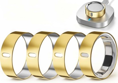 Picture of 4 Pack Upgraded Ring Covers Compatible with Oura Ring Gen 4/Gen 3 Size 8 | TPU Anti-Scratch Protector Accessories for Oura Ring 4 Cover Jacket for Women Men (Not for Oura Ring 5/4 Ceramic)