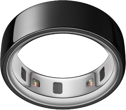 Picture of Oura Ring 4 - Black - Size 9 - Smart Ring, Sleep, Activity, Women’s Health, AI Advisor, Up to 8 Days of Battery Life, Size Before You Buy, Android & iOS Compatible (Renewed)