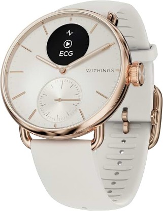 Picture of Withings ScanWatch 2 - Hybrid Smart Watch, Heart Rate Monitoring, Fitness Tracker, Cycle Tracker, Sleep Monitoring, GPS Tracker, 30-Day Battery Life, Android & Apple Compatible, HSA/FSA