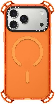 Picture of CASETiFY for iPhone 17 Pro Max Case - Bounce Compatible with MagSafe Orange | Shockproof | 21.3 ft. 7X Military Grade Drop Protection | Orange