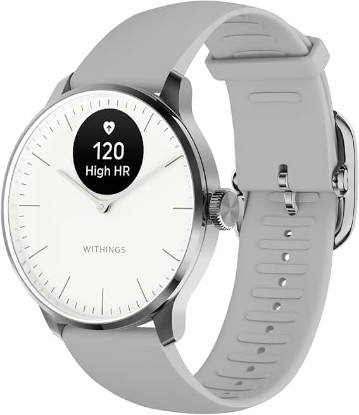 Picture of Withings ScanWatch Light - Hybrid Smart Watch, Heart Rate Monitoring, Fitness Tracker, Cycle Tracker, Sleep Monitoring
