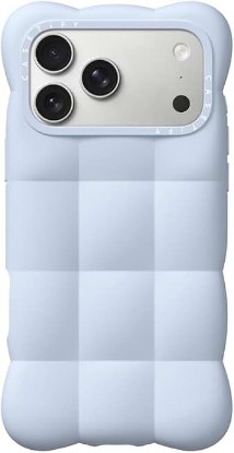 Picture of CASETiFY for iPhone 17 Pro Max Case - Cloud Sky Blue | Silicone | Puffed Bumper & Body | 6.6 ft. 3X Military Grade Drop Protection | Sky Blue