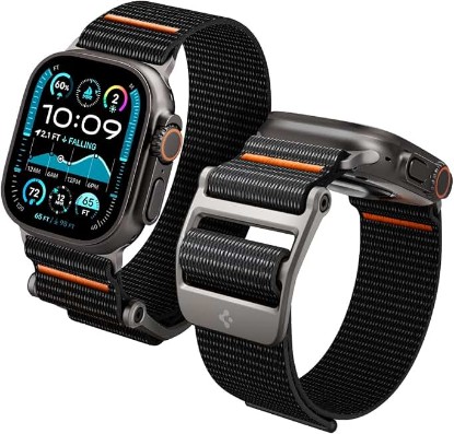 Picture of Spigen DuraPro Flex Ultra for Apple Watch Band, Lightweight Soft Strap | For Apple Watch Ultra 3/2/1 49mm, Series 10 46mm, 9/8/7 45mm, SE2/SE/6/5/4 44mm, 3/2/1 42mm Hook and Loop Wristband