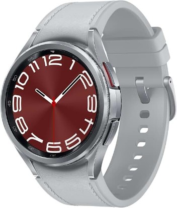 Picture of Samsung Galaxy Watch 6 Classic 43mm Stainless-Steel Smartwatch w/Fitness Tracker, Heart Monitor, BIA Sensor, Bluetooth – Silver