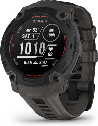 Picture of Garmin Instinct® E, Rugged GPS Smartwatch, 45mm, Charcoal | Rugged Design, Essential Health & Wellness Features, Built-In Sports Apps, Navigation Features