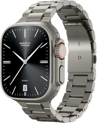 Picture of Spigen Modern Fit for Apple Watch Band, Premium Metal/Stainless Steel Strap | For Apple Watch Ultra 3/2/1 49mm, Series 11/10 46mm, 9/8/7 45mm, SE3/SE2/SE/6/5/4 44mm, 3/2/1 42mm