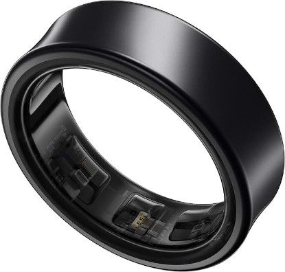 Picture of Samsung Galaxy Ring, AI Smart Ring, Size First w/Sizing Kit, No App Subscription, Fitness Monitor, Sleep Tracker, Up to 7-Day Battery, Size 10, Titanium Black [US Version, 1Yr Manufacturer Warranty]